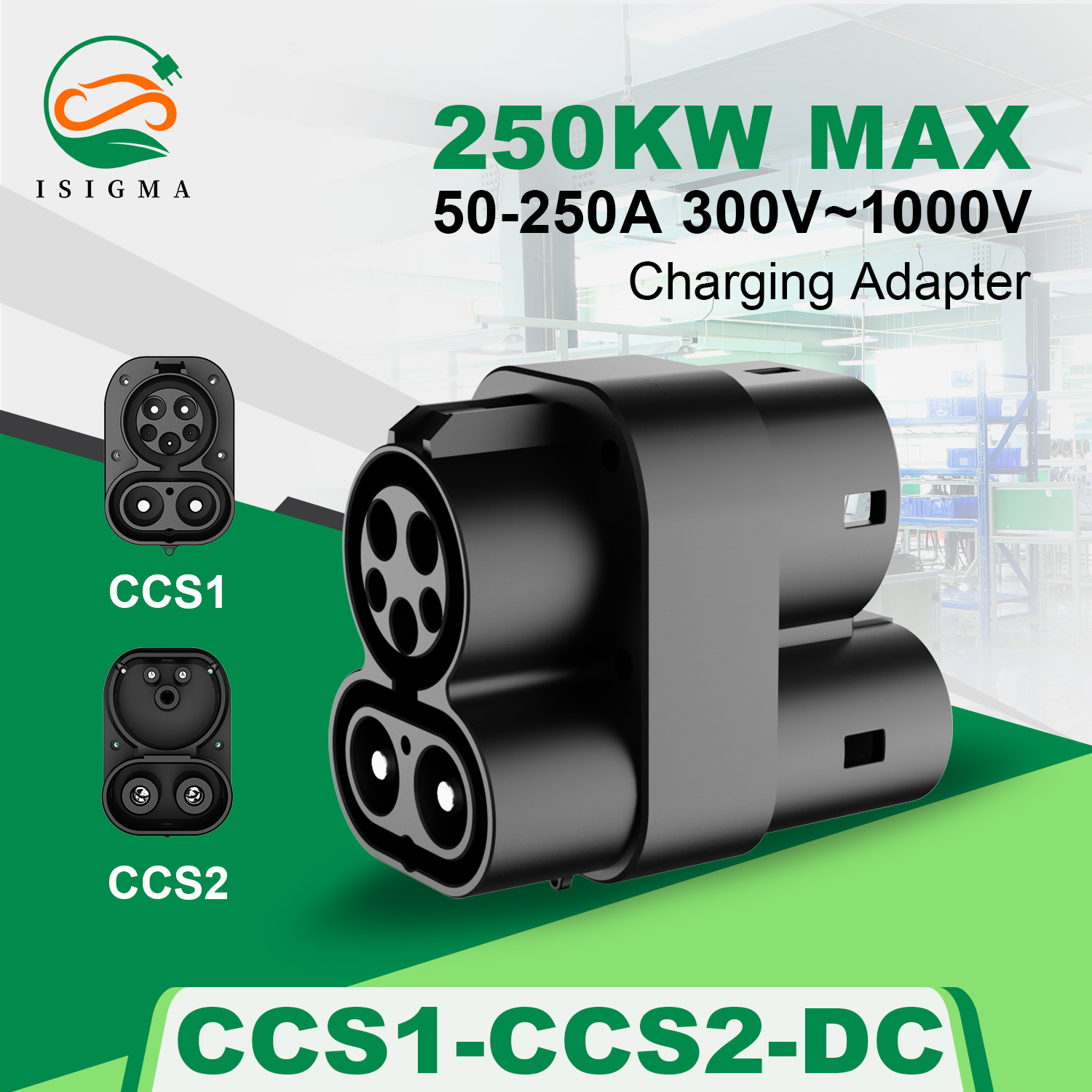 Ccs2 To Ccs1 Fast Charge Adapter 250Kw - Adaptador CCS1 para CCS2, DC para